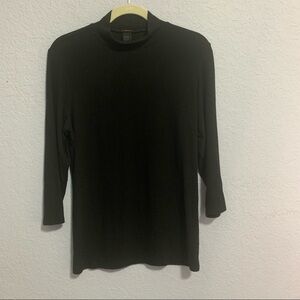 Magashoni Women Black Turtleneck Long Sleeves Sweater